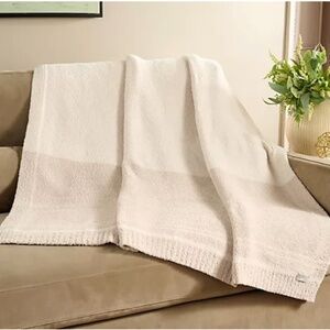 Barefoot Dreams CozyChic 45" x 60" Tri-Color Blanket in Moonlight
